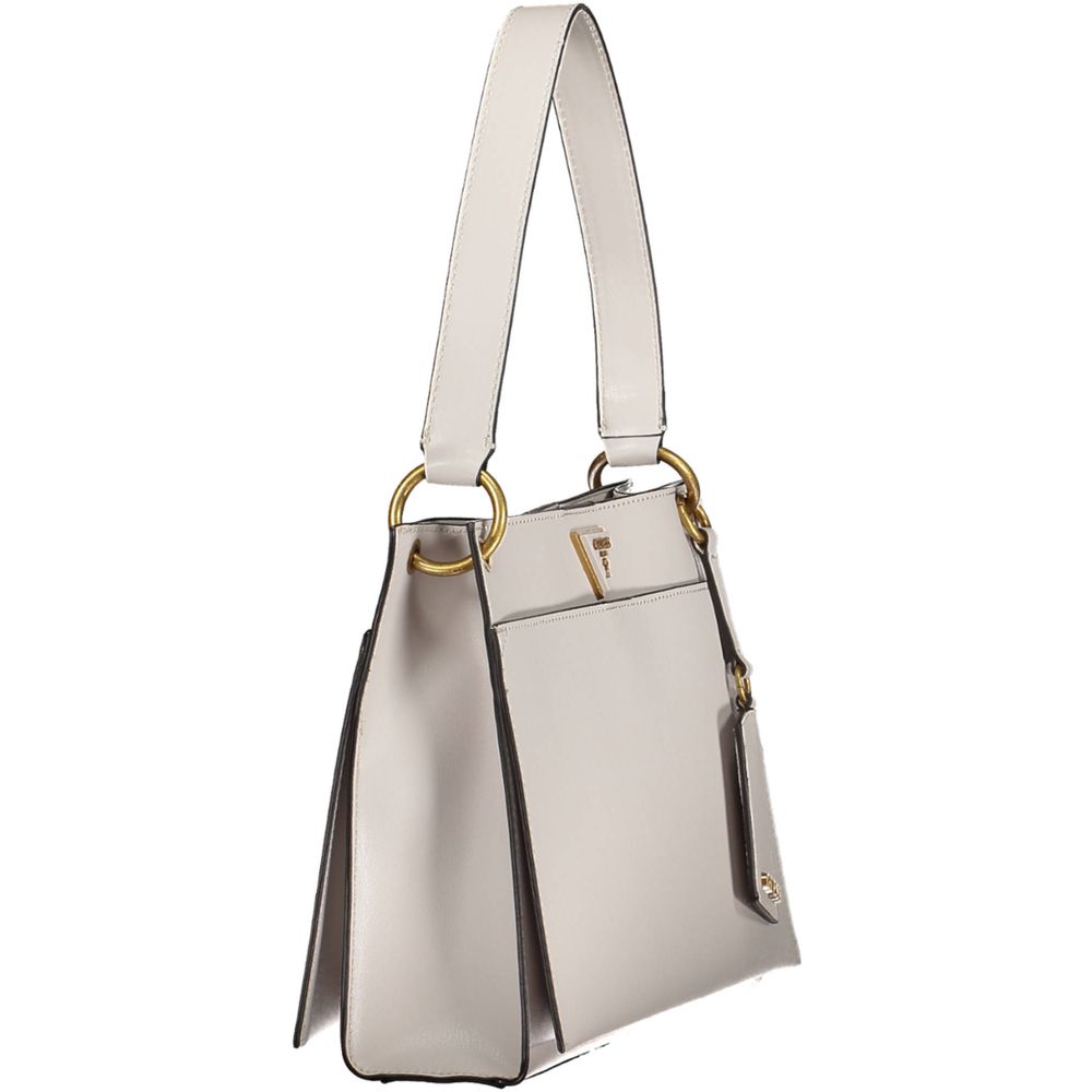 Gray Polyethylene Handbag