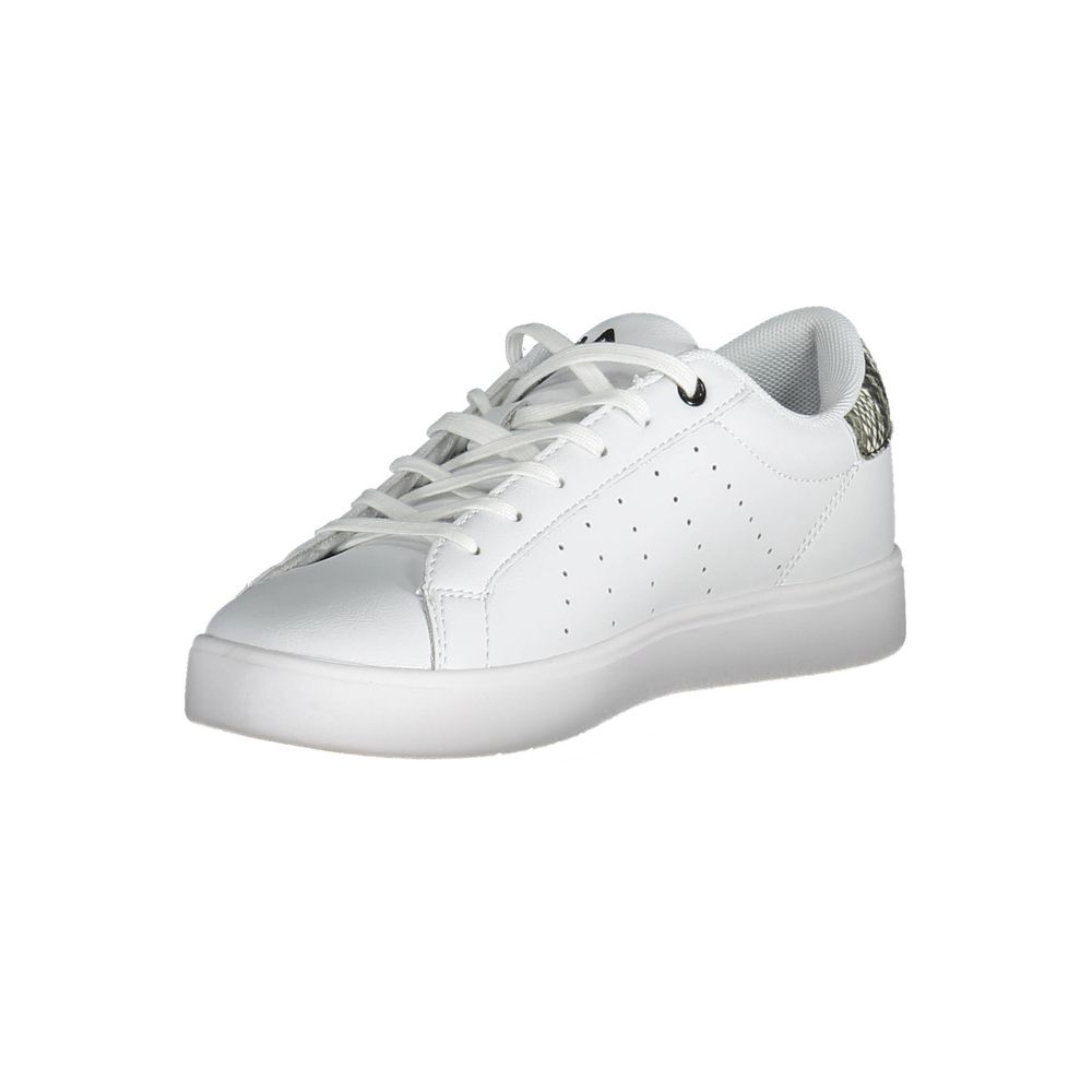 White Polyester Sneaker