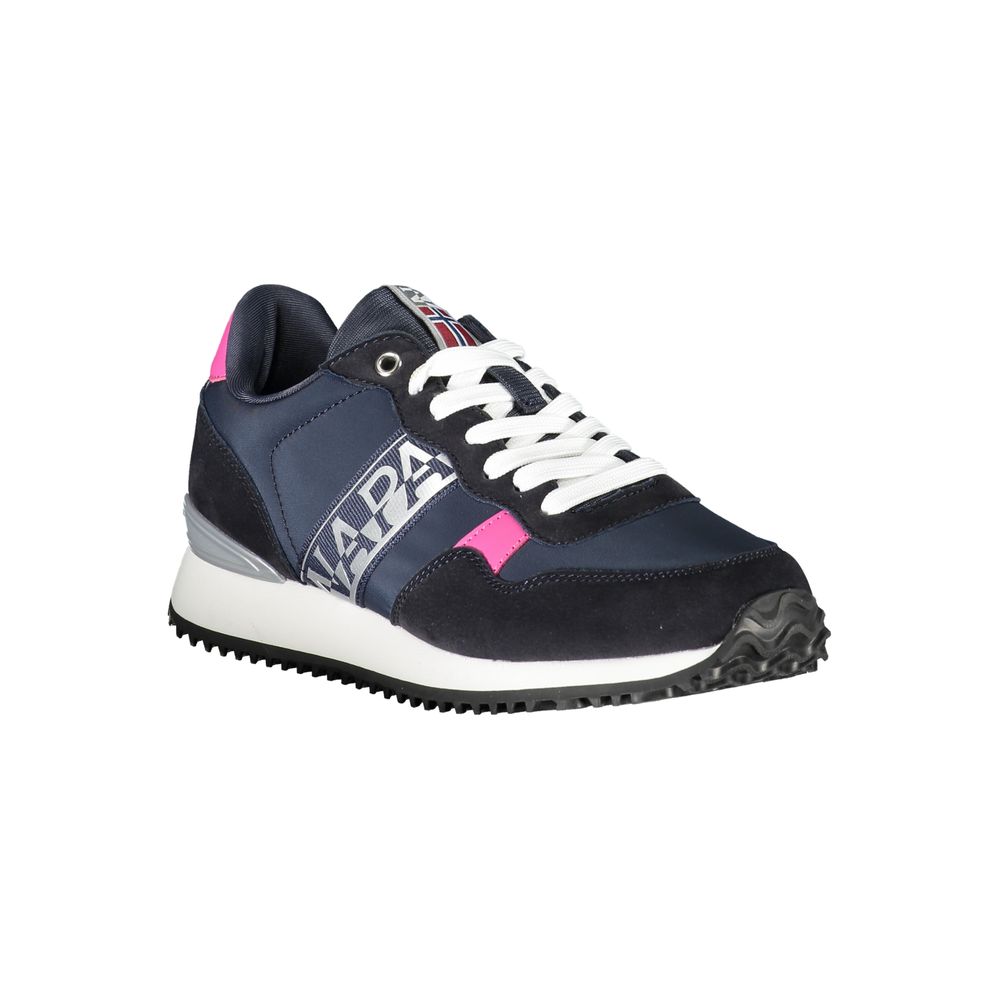 Blue Polyester Women Sneaker