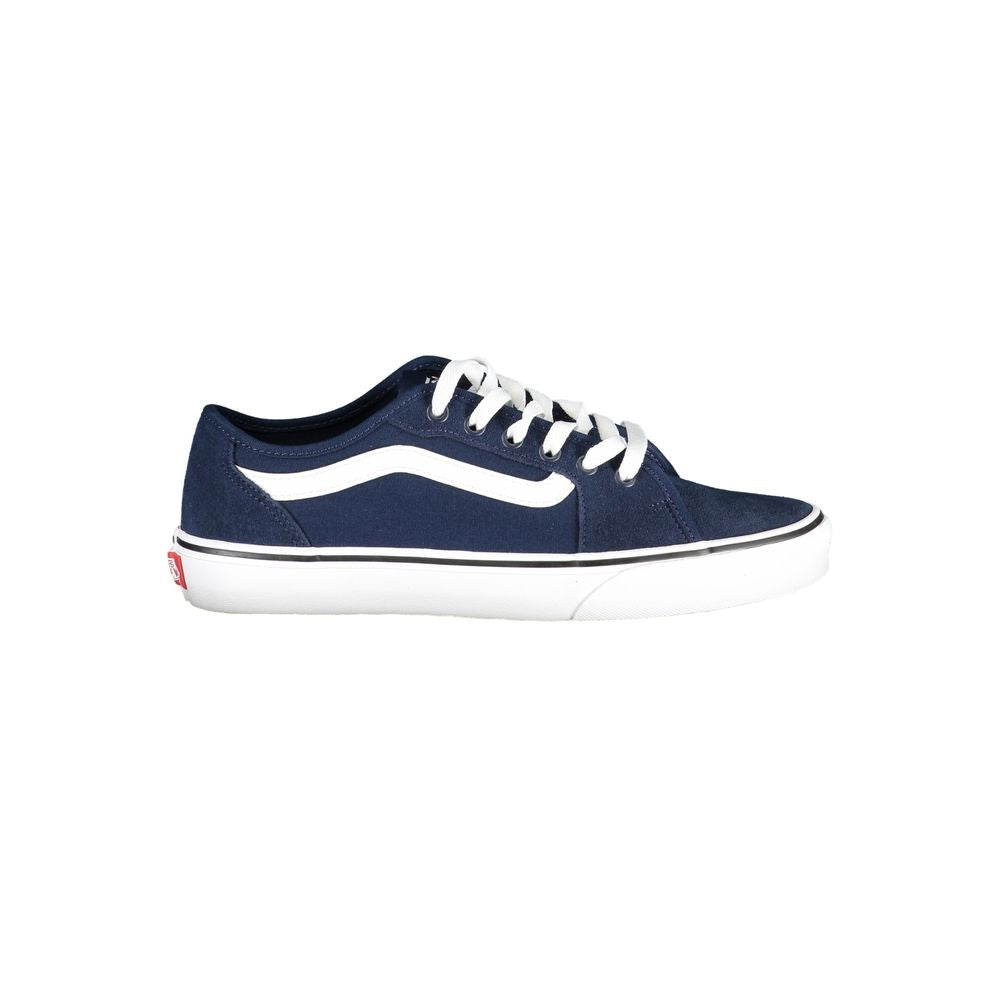 Blue Polyester Men Sneaker