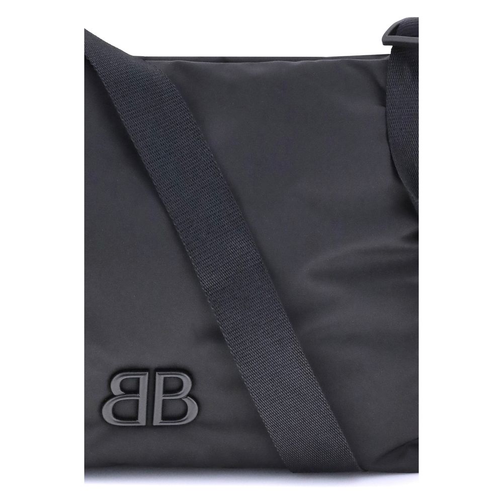 Black Fabric Shoulder Bag
