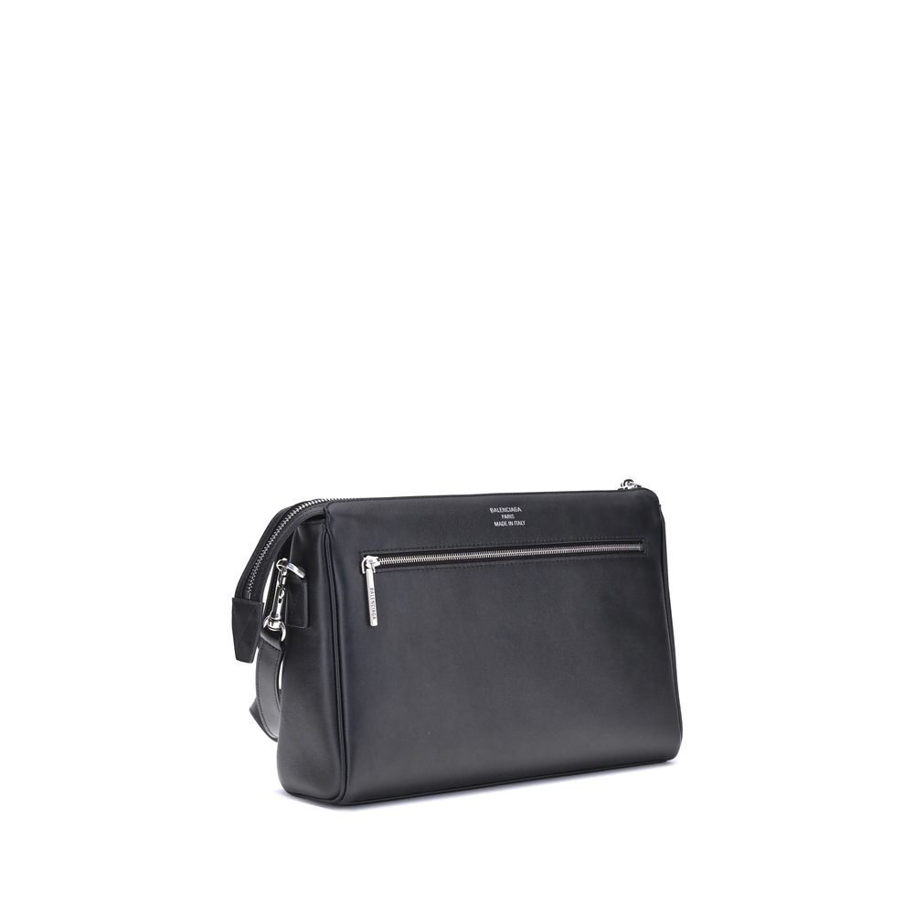 Black Calf Leather Bos Taurus Shoulder Bag