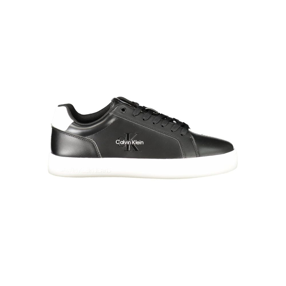 Black Leather Men Sneaker