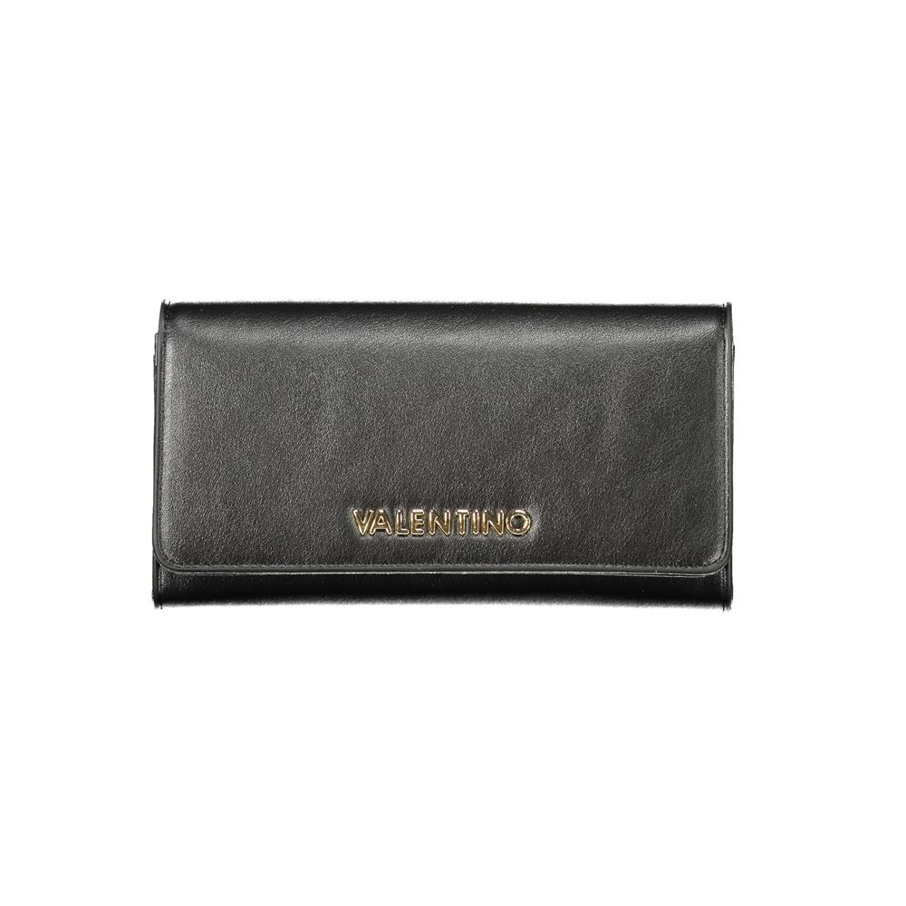 Black Polyurethane Women Wallet