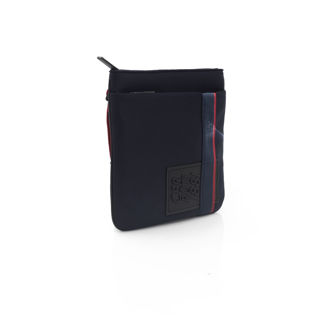Dámská crossbody kabelka v modrém polyesteru