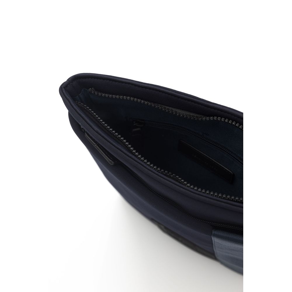 Dámská crossbody kabelka v modrém polyesteru