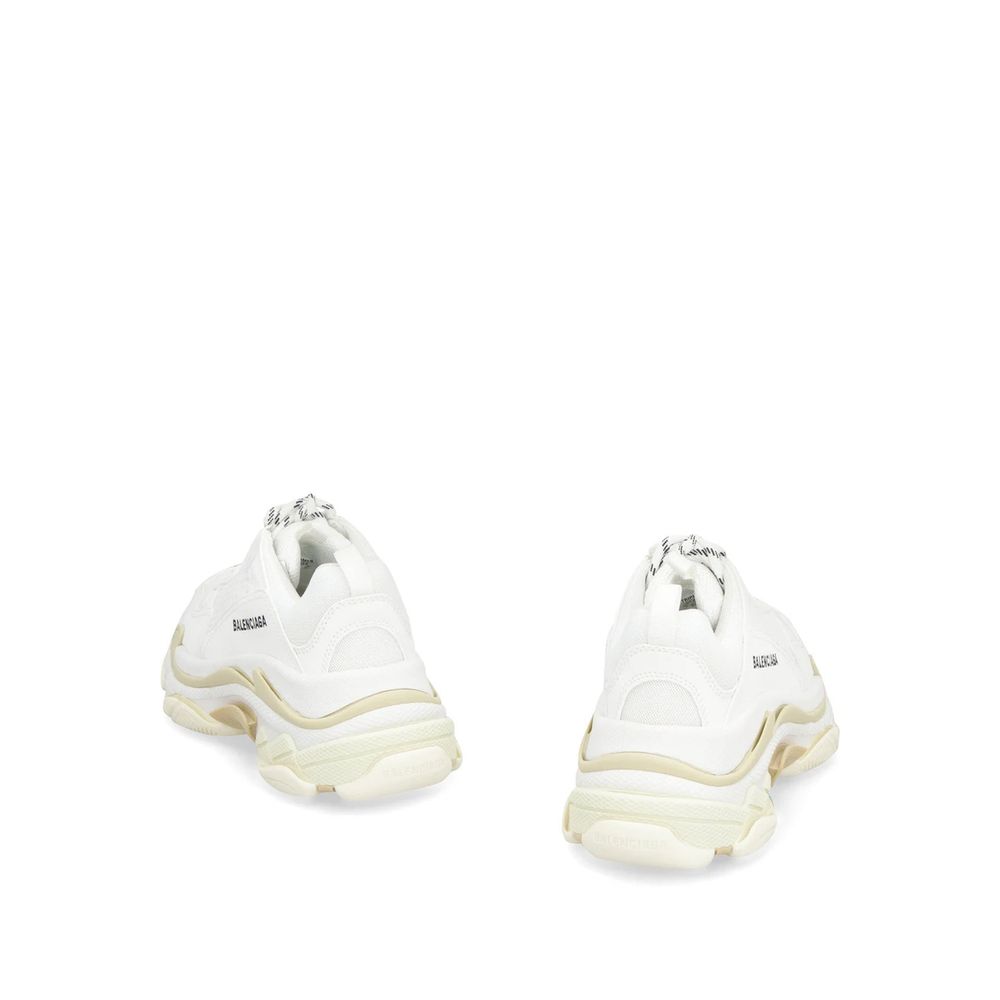 White Calfskin Chunky Sneakers