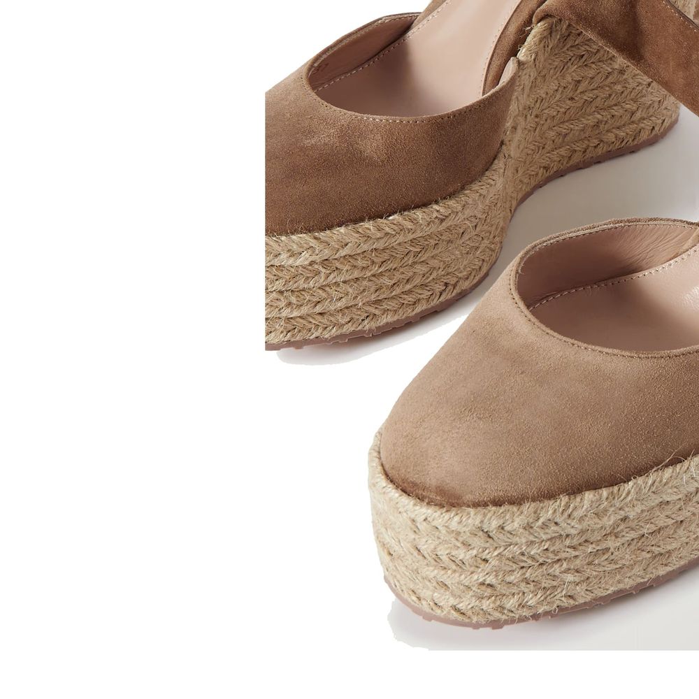 Beige Calfskin Espadrilles