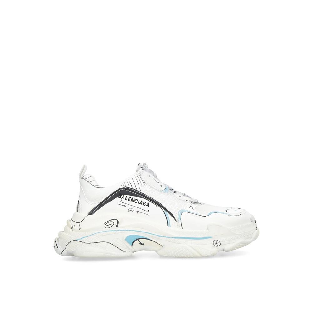 White Calfskin Chunky Sneakers