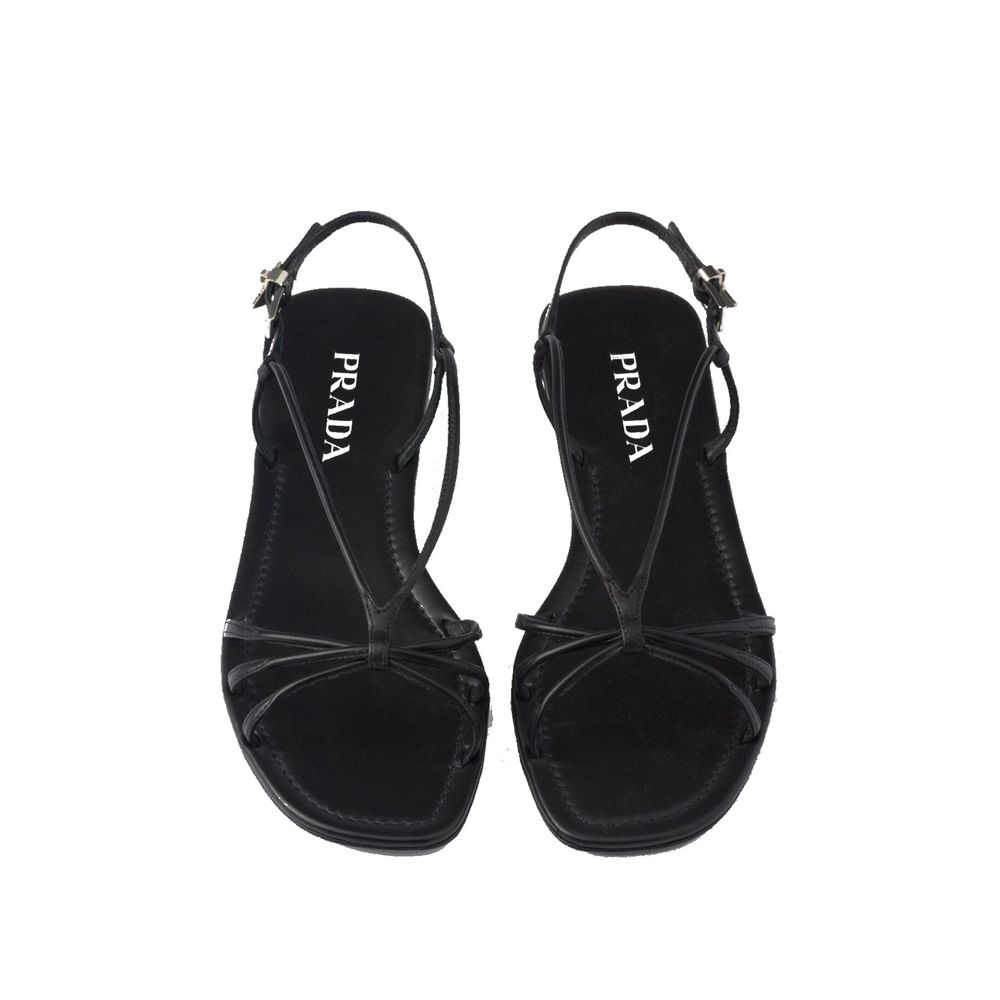Black Calfskin Sandals