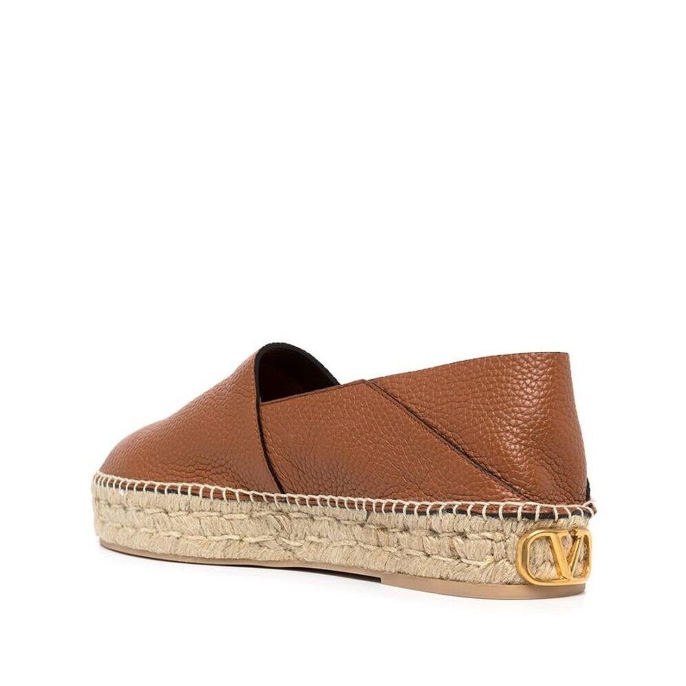 Kožené espadrilky s logem