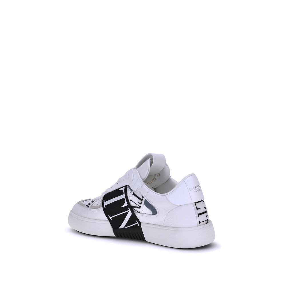 White Rubber Low Top Sneakers