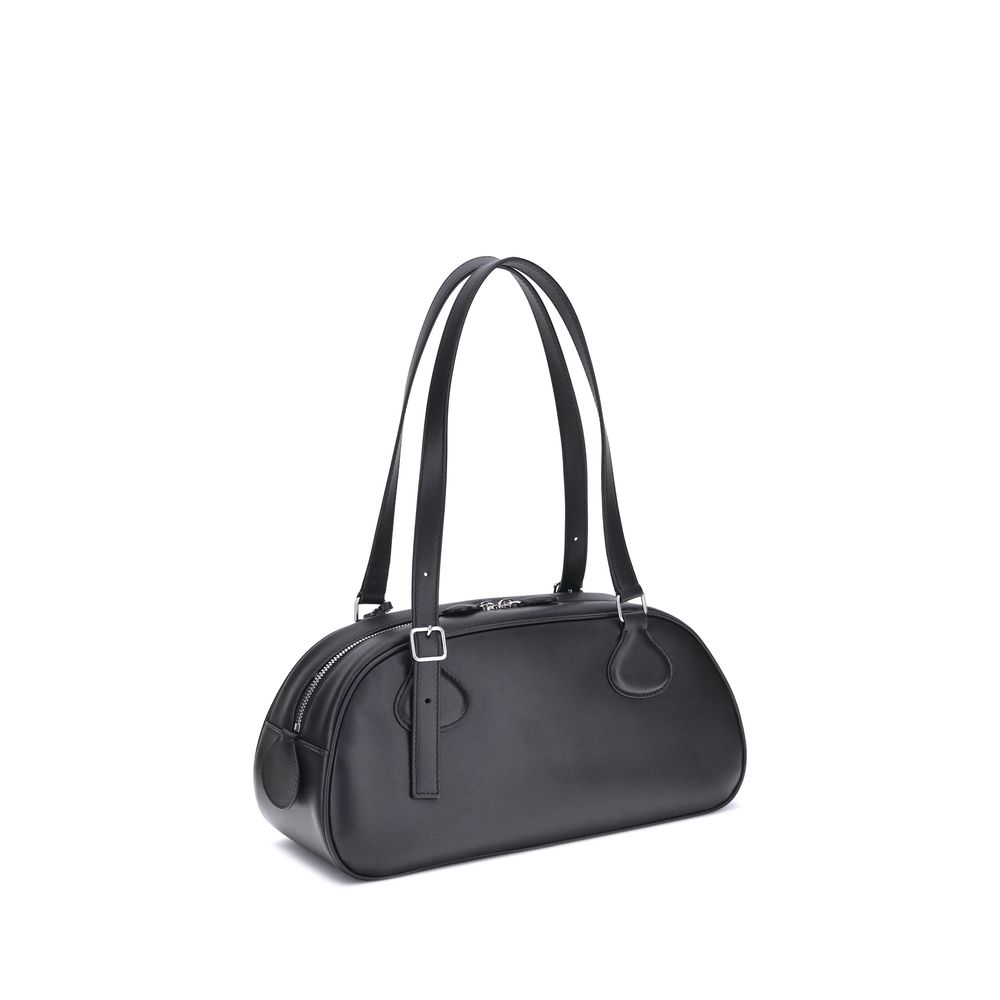 Black Calf Leather Bos Taurus Shoulder Bag