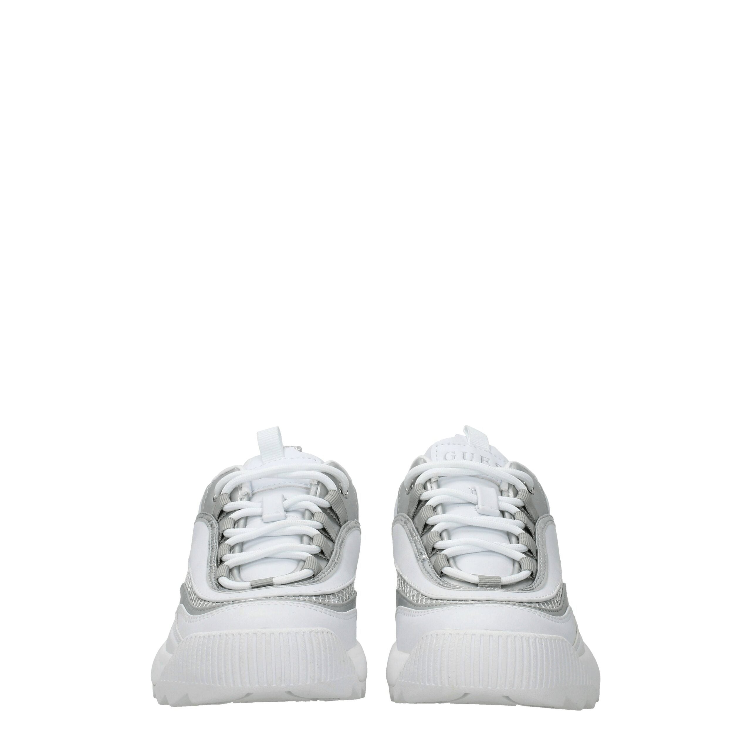 White Polyethylene Chunky Sneakers