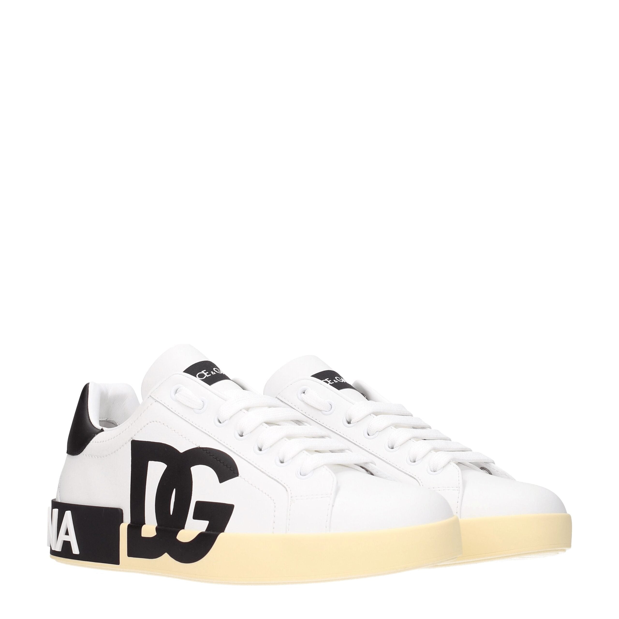 Blue Leather Low Top Sneakers