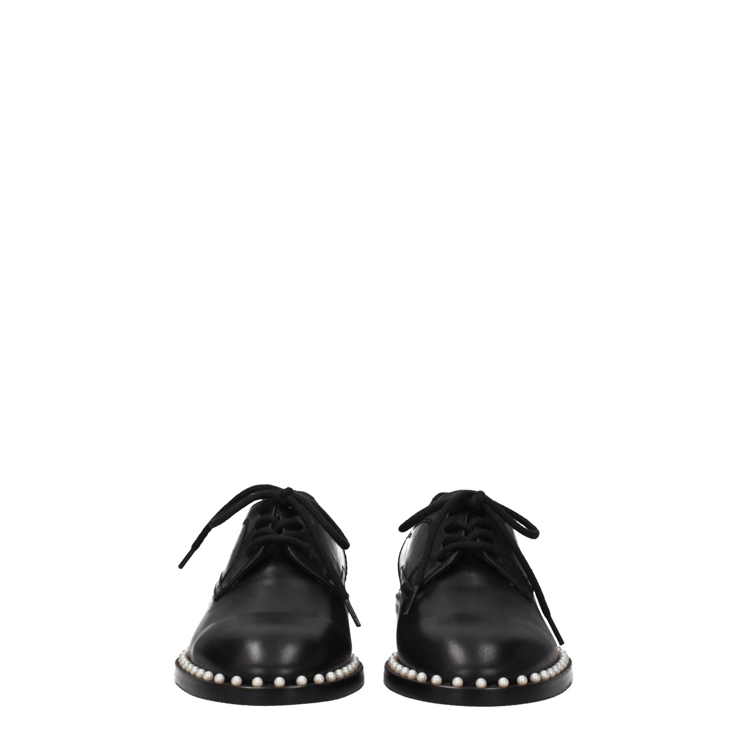 Black Leather Oxfords And Derbies