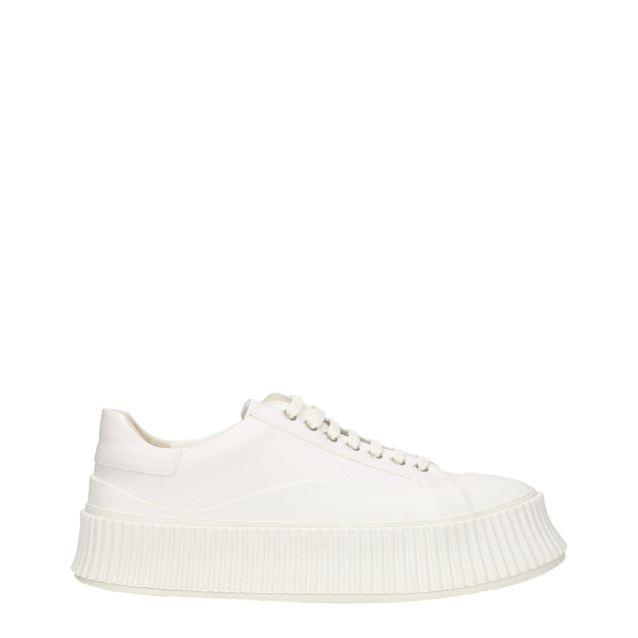 Blue Fabric Platform Sneakers