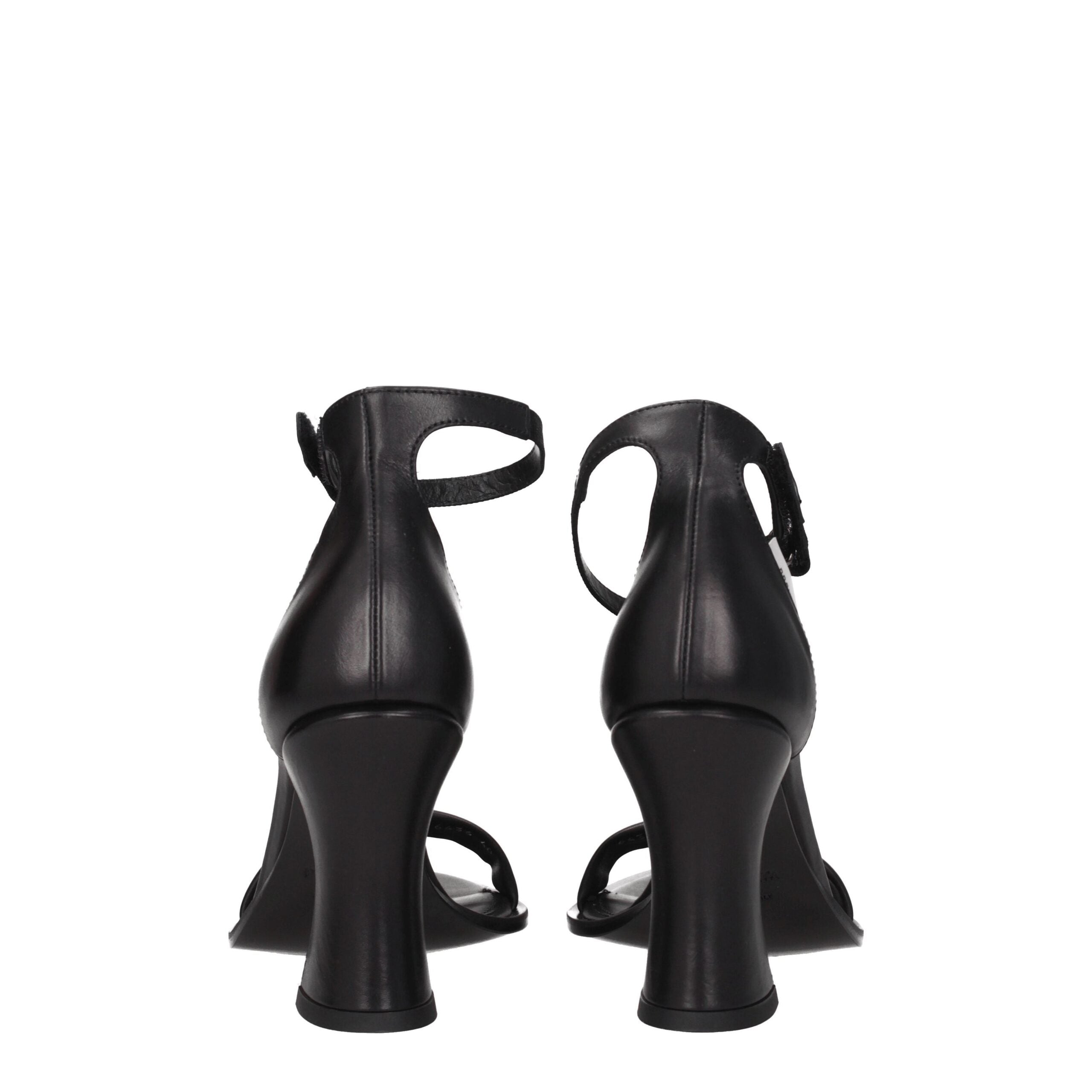 Black Leather Sandals