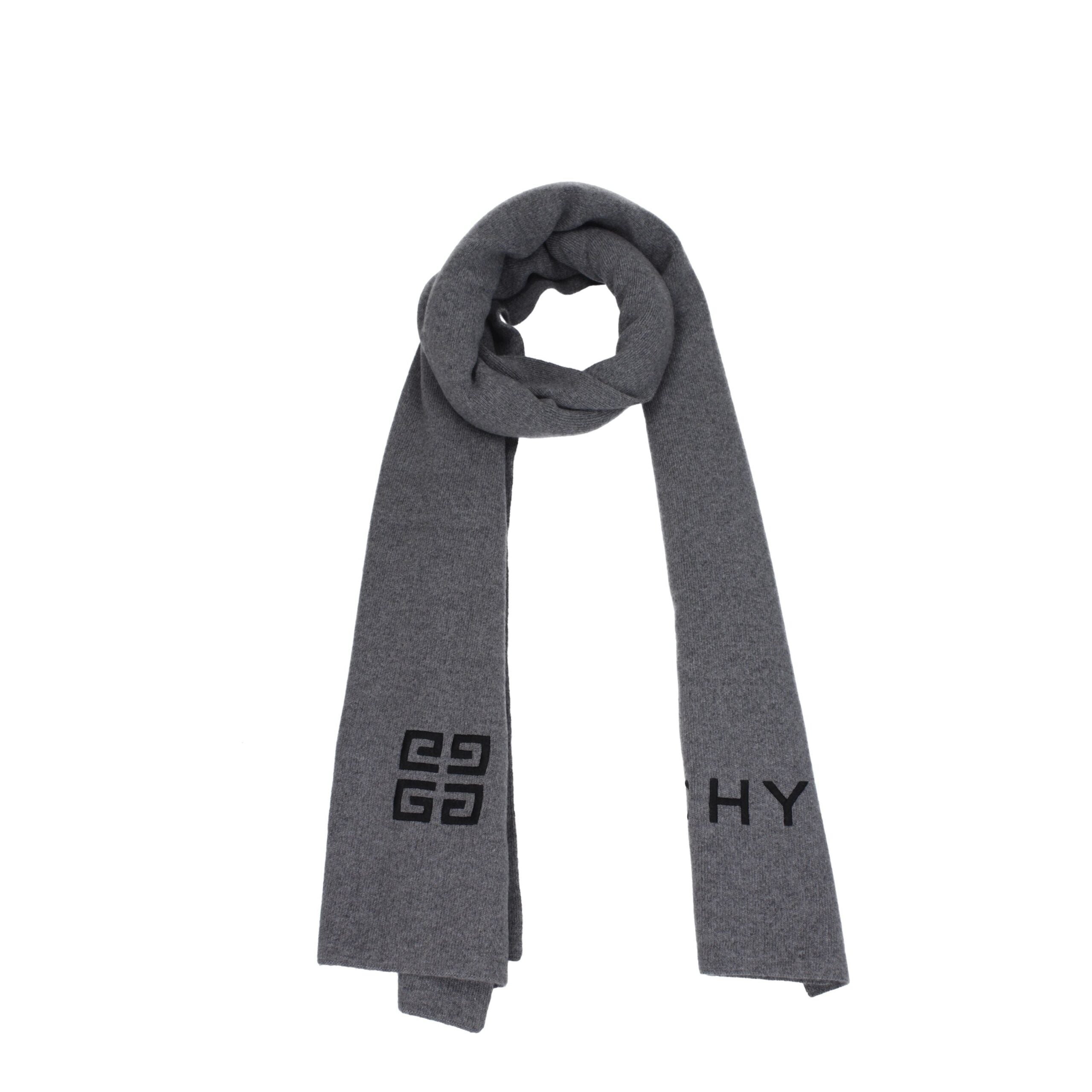 Gray Wool Scarf