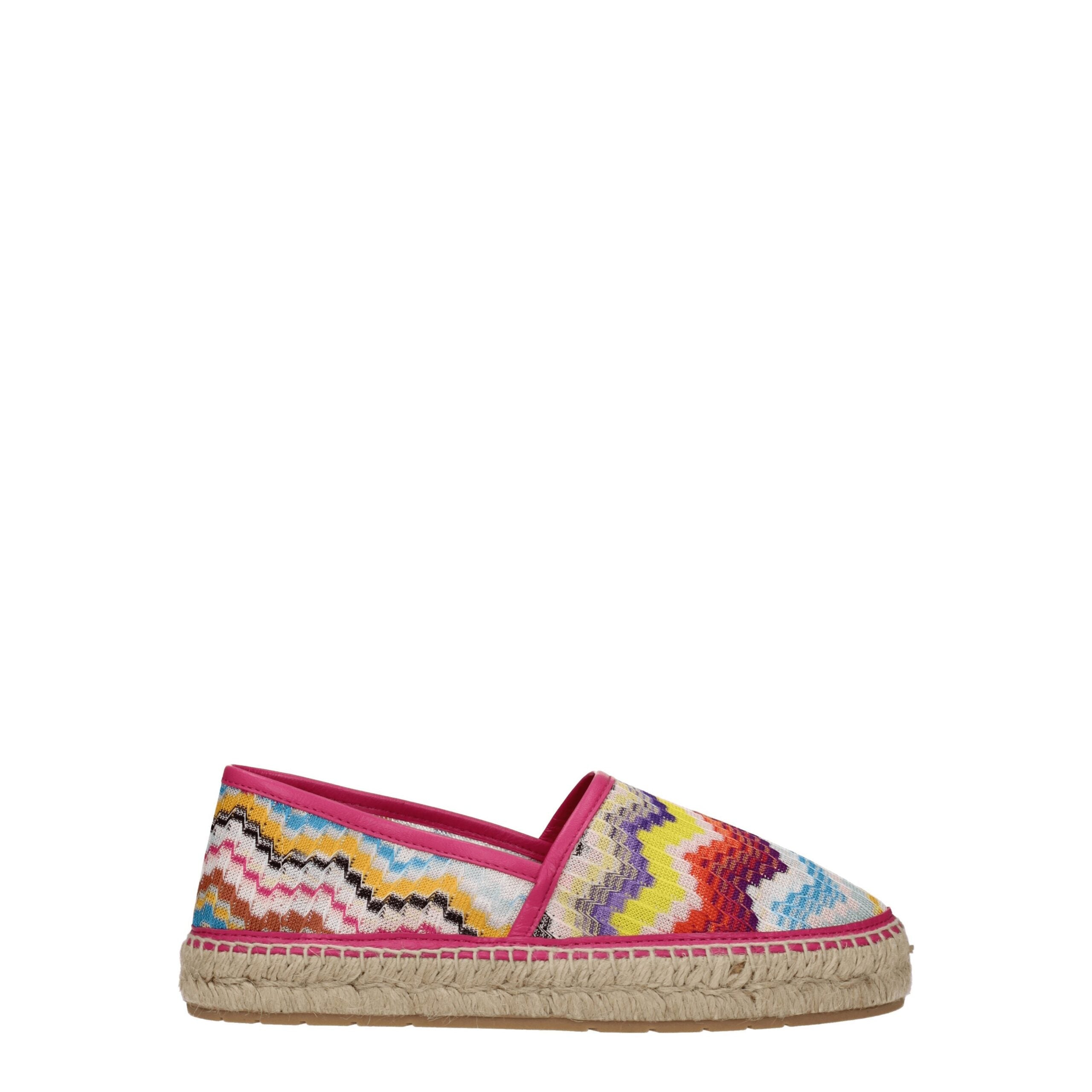 Multicolor Fabric Espadrilles
