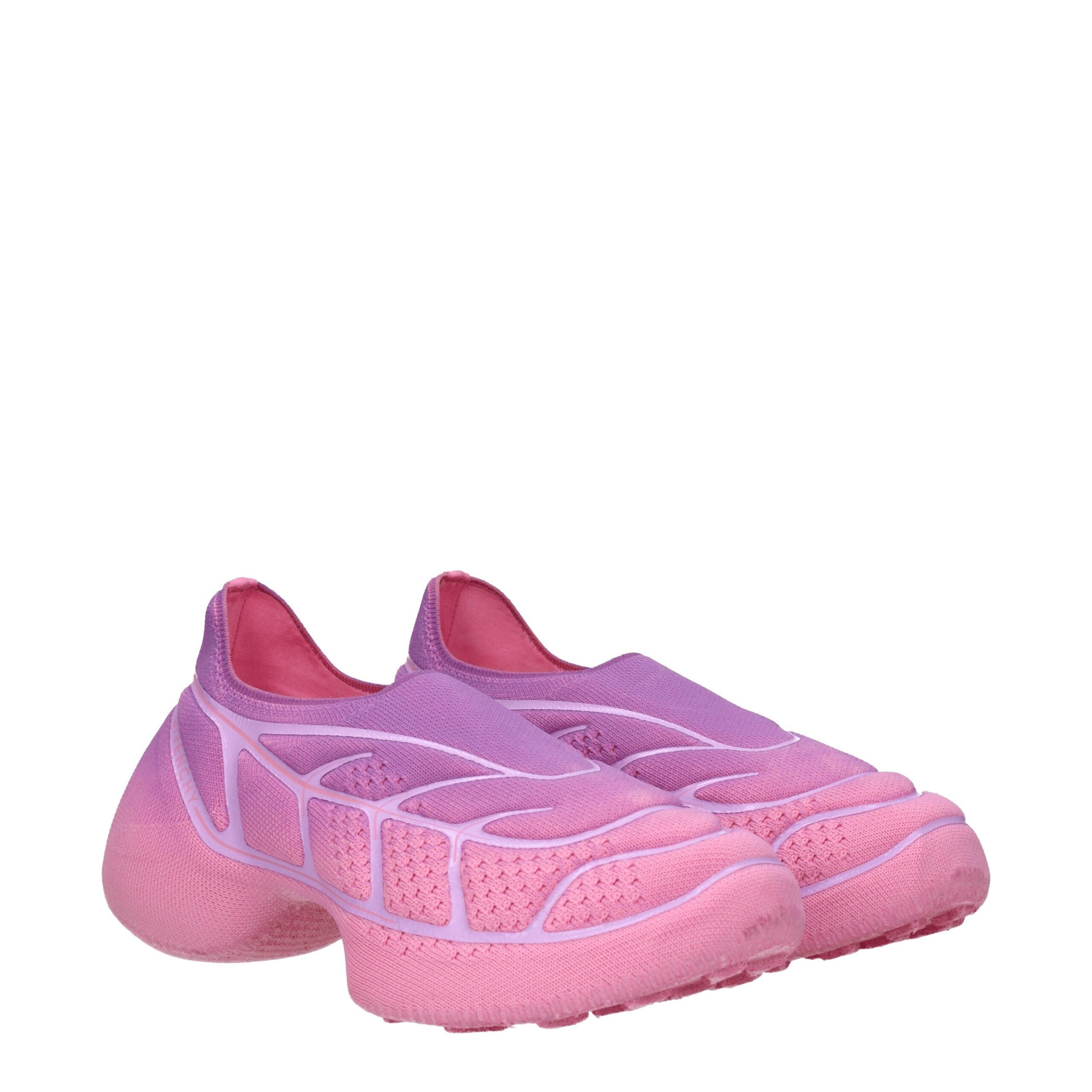 Pink Fabric Sneakers