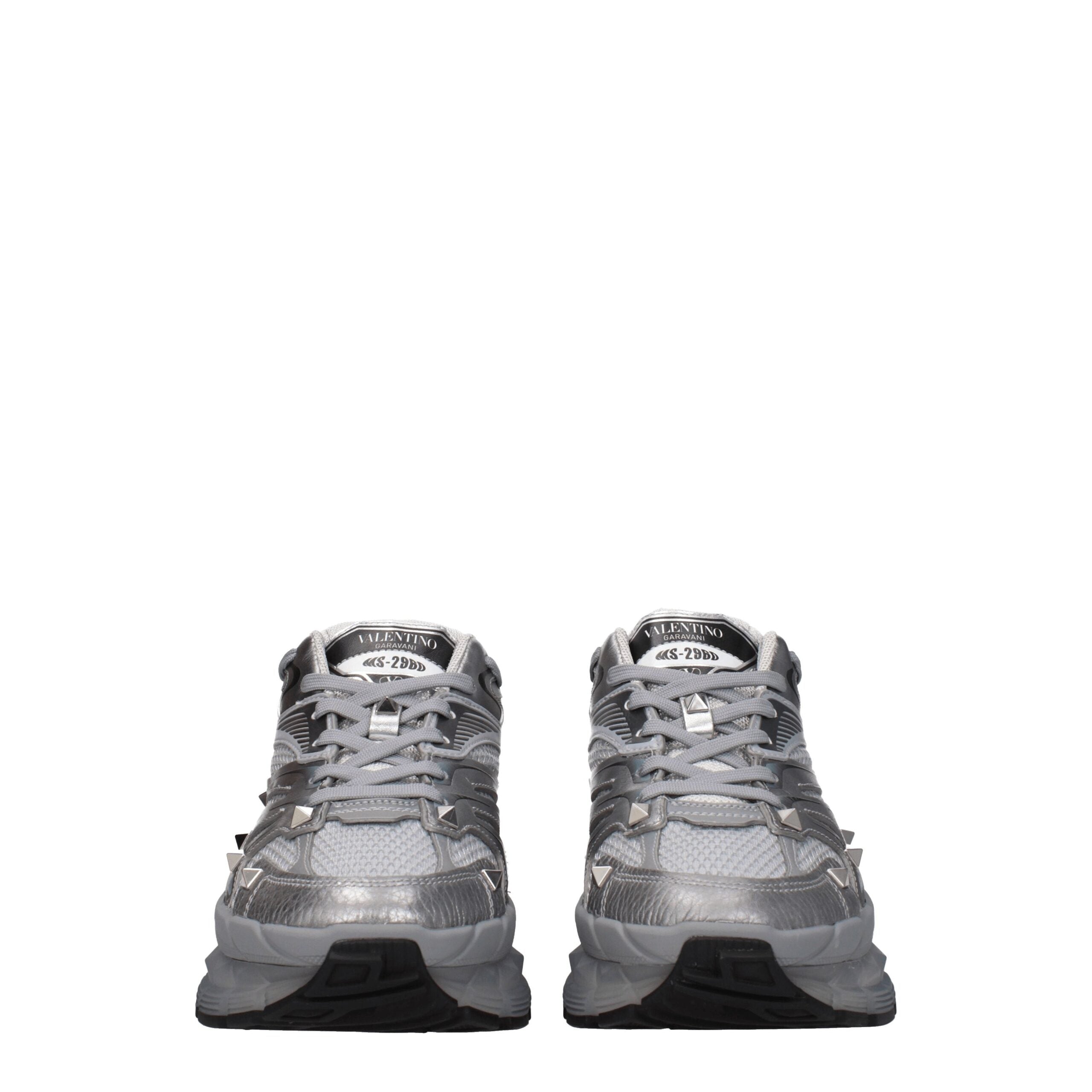 Gray Fabric Athletic Sneakers