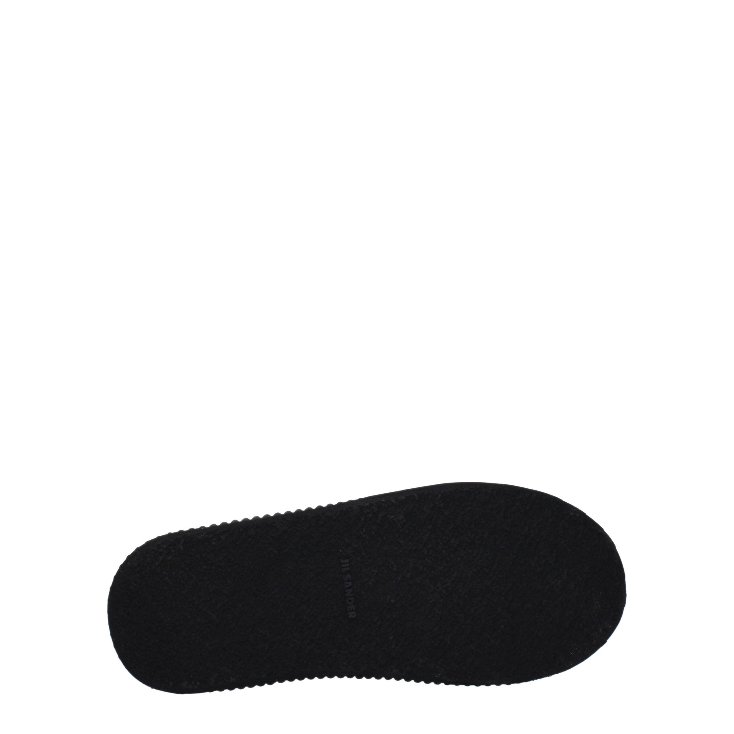 Black Fabric Platform Sneakers