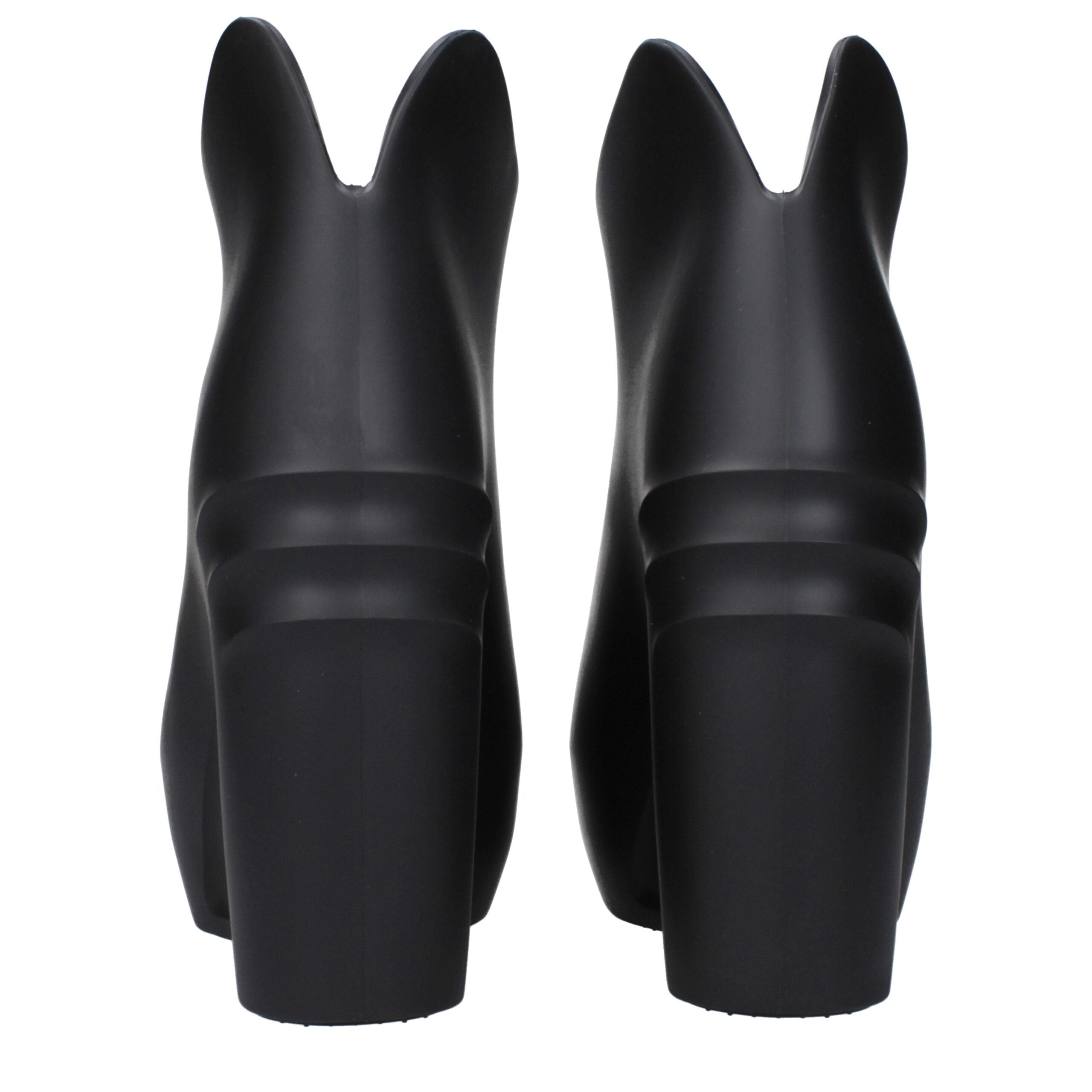 Black Cotton Wedge Sandals