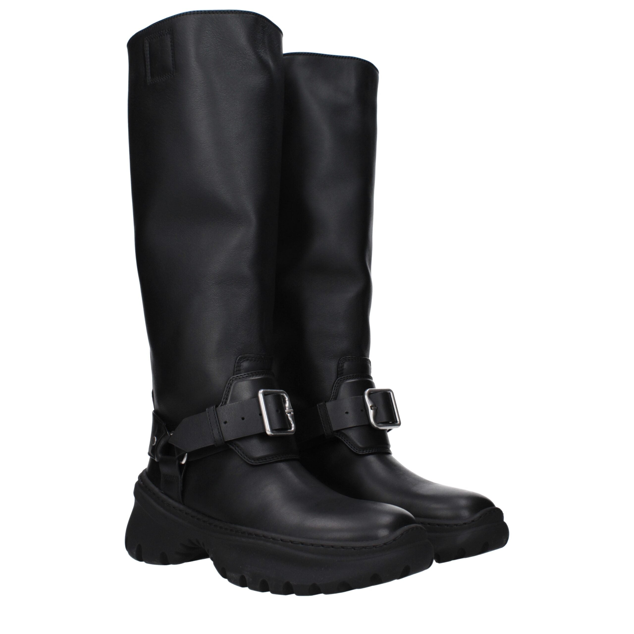Black Leather Boots