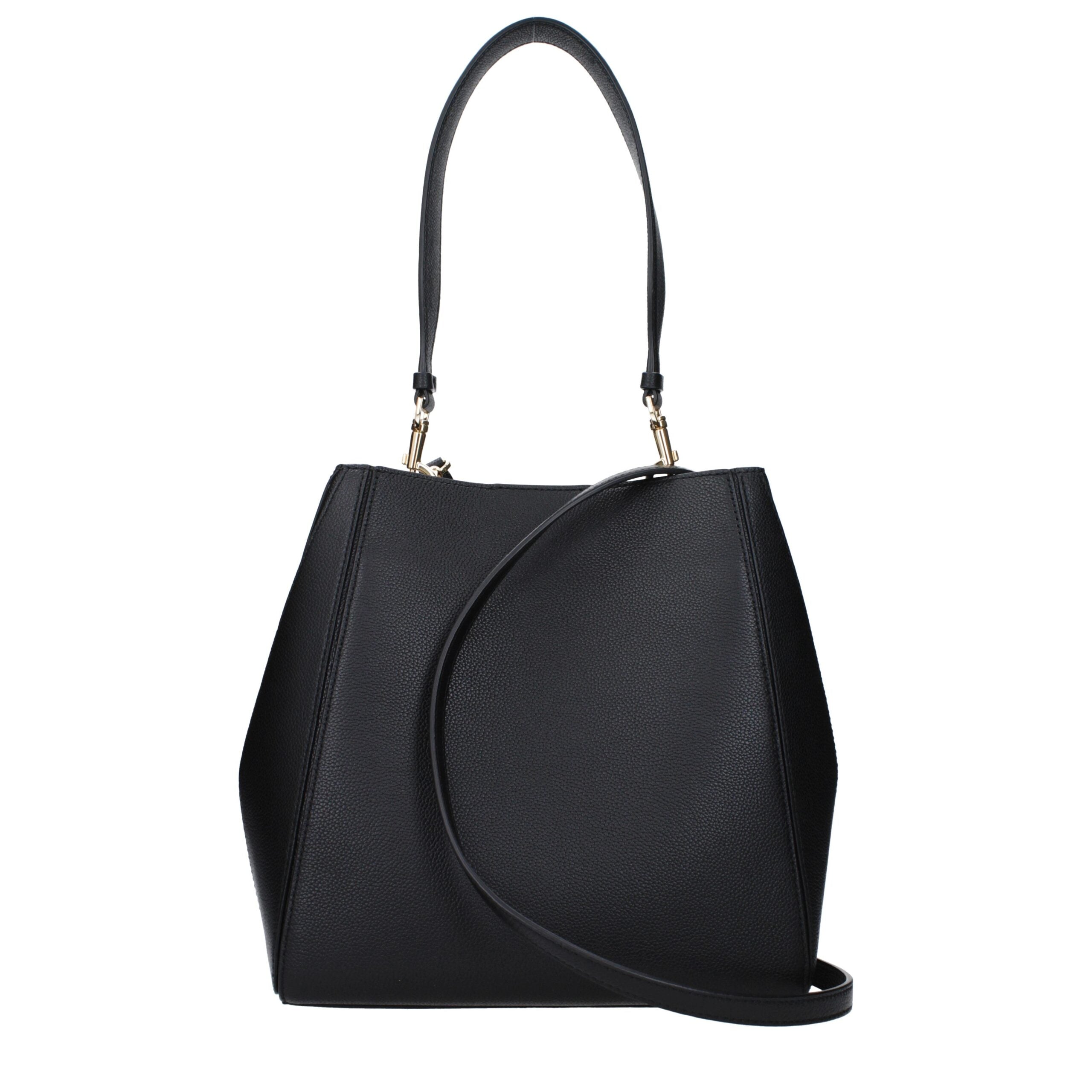 Black Leather Shoulder Bag