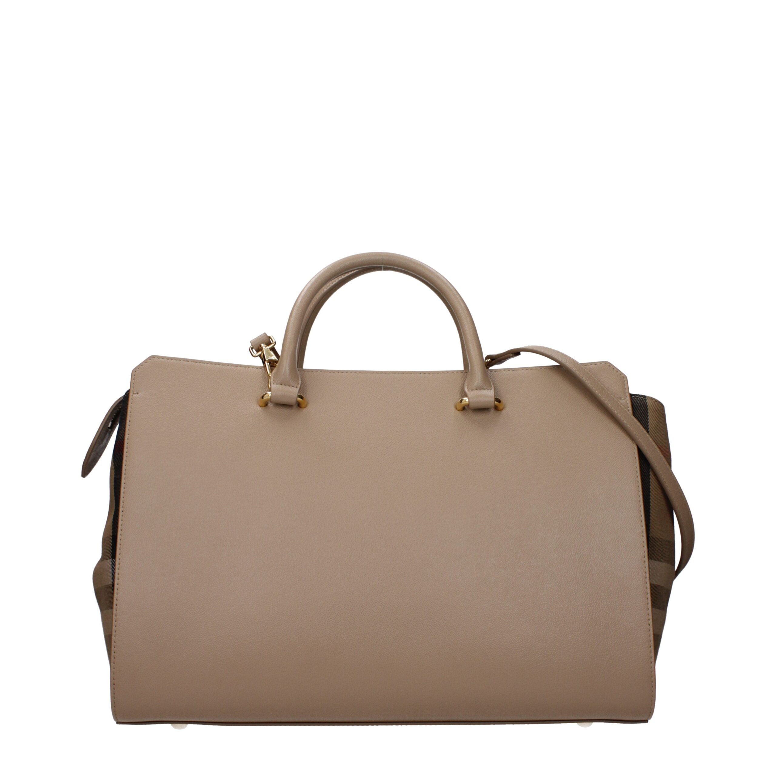 Beige Leather Handbag
