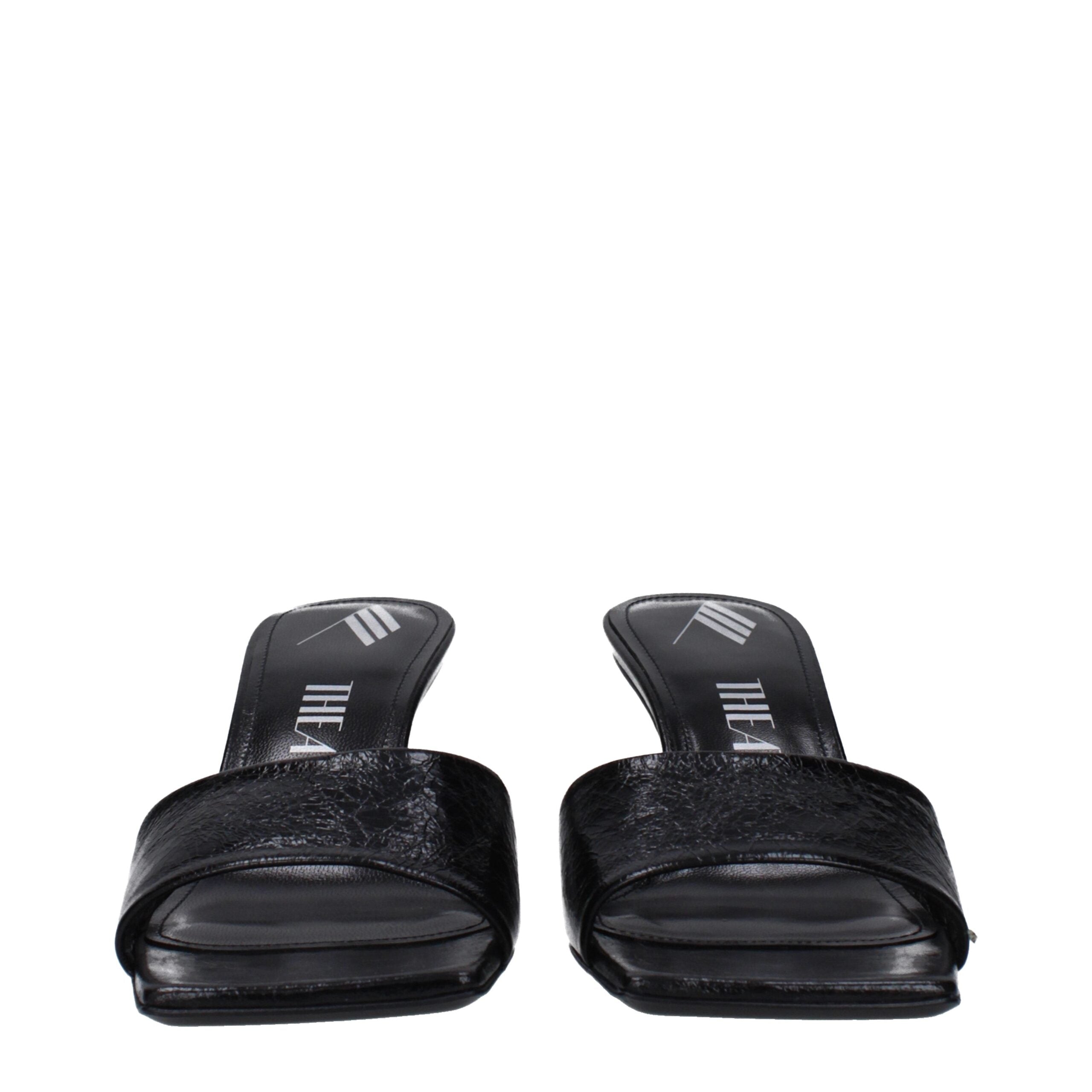 Black Leather Sandals