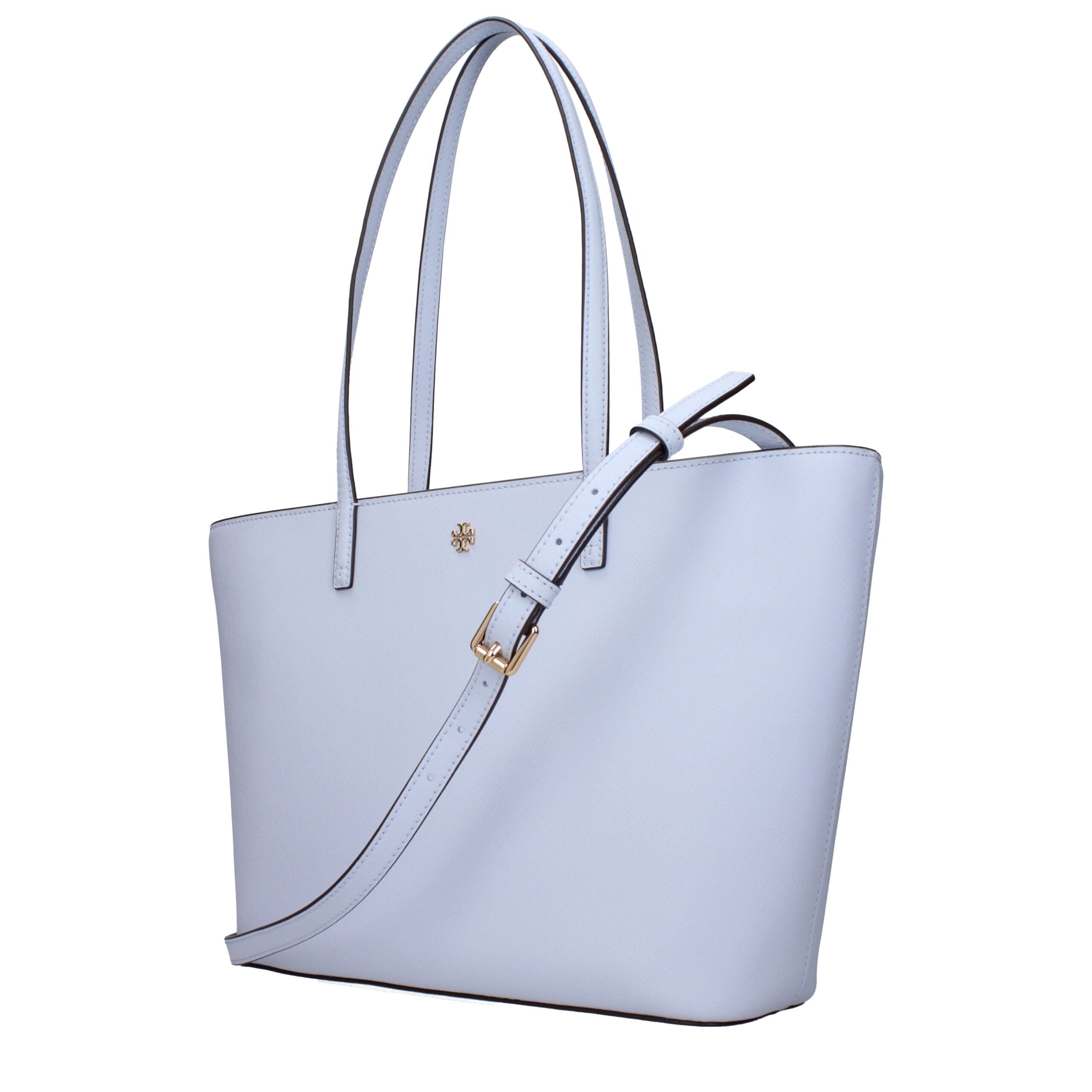 Light Blue Leather Shoulder Bag