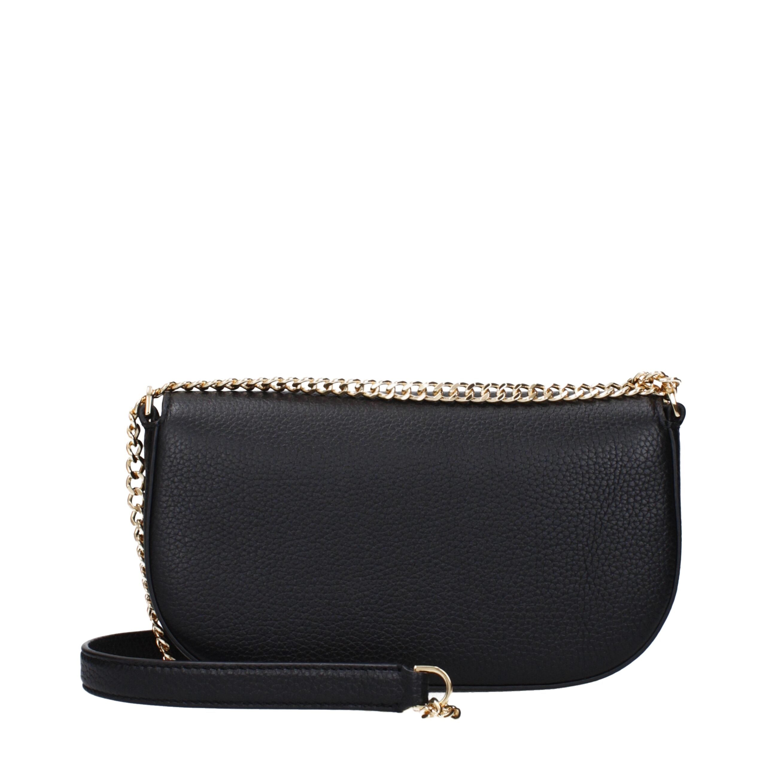 Black Leather Crossbody Bag