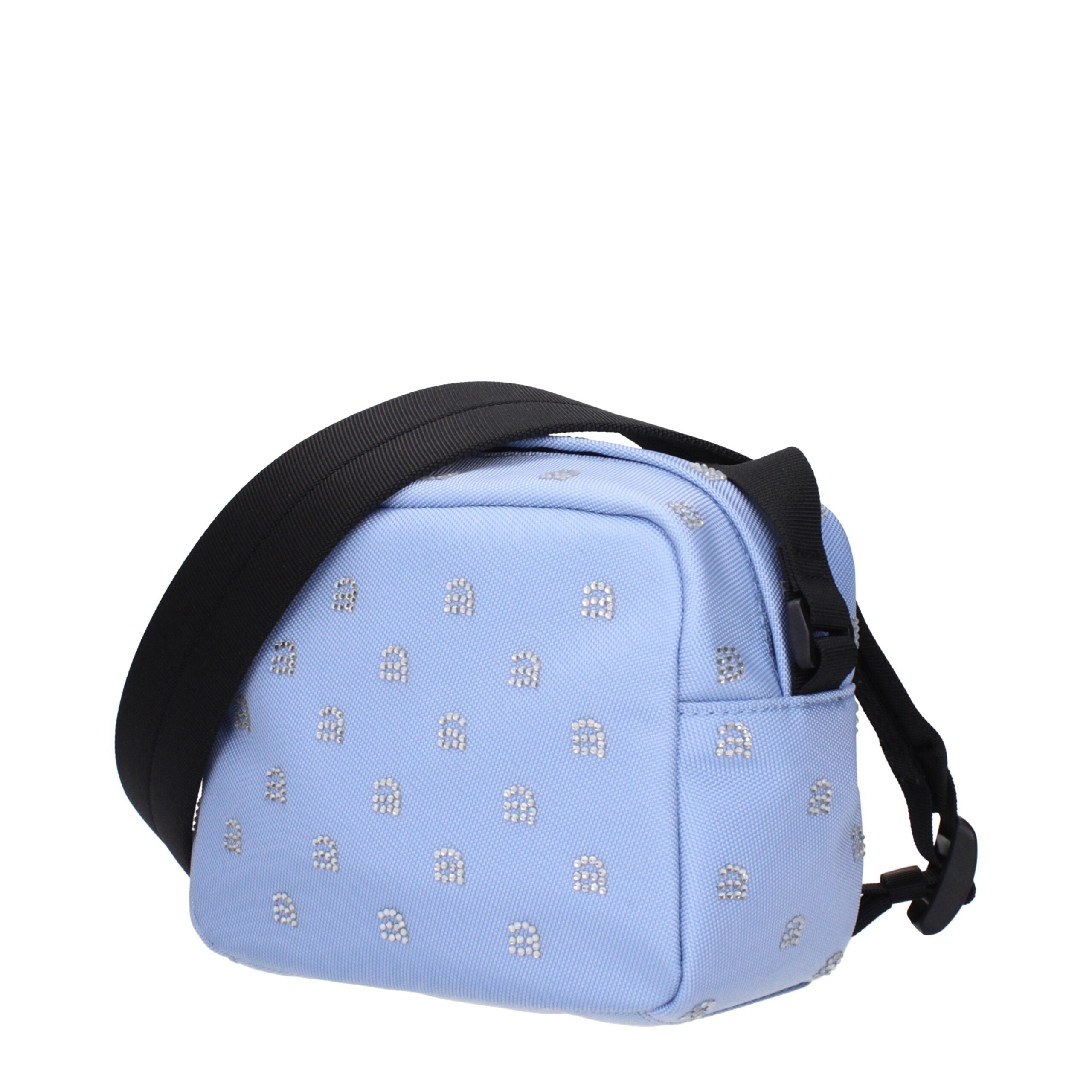 Světle modré látkové crossbody kabelky