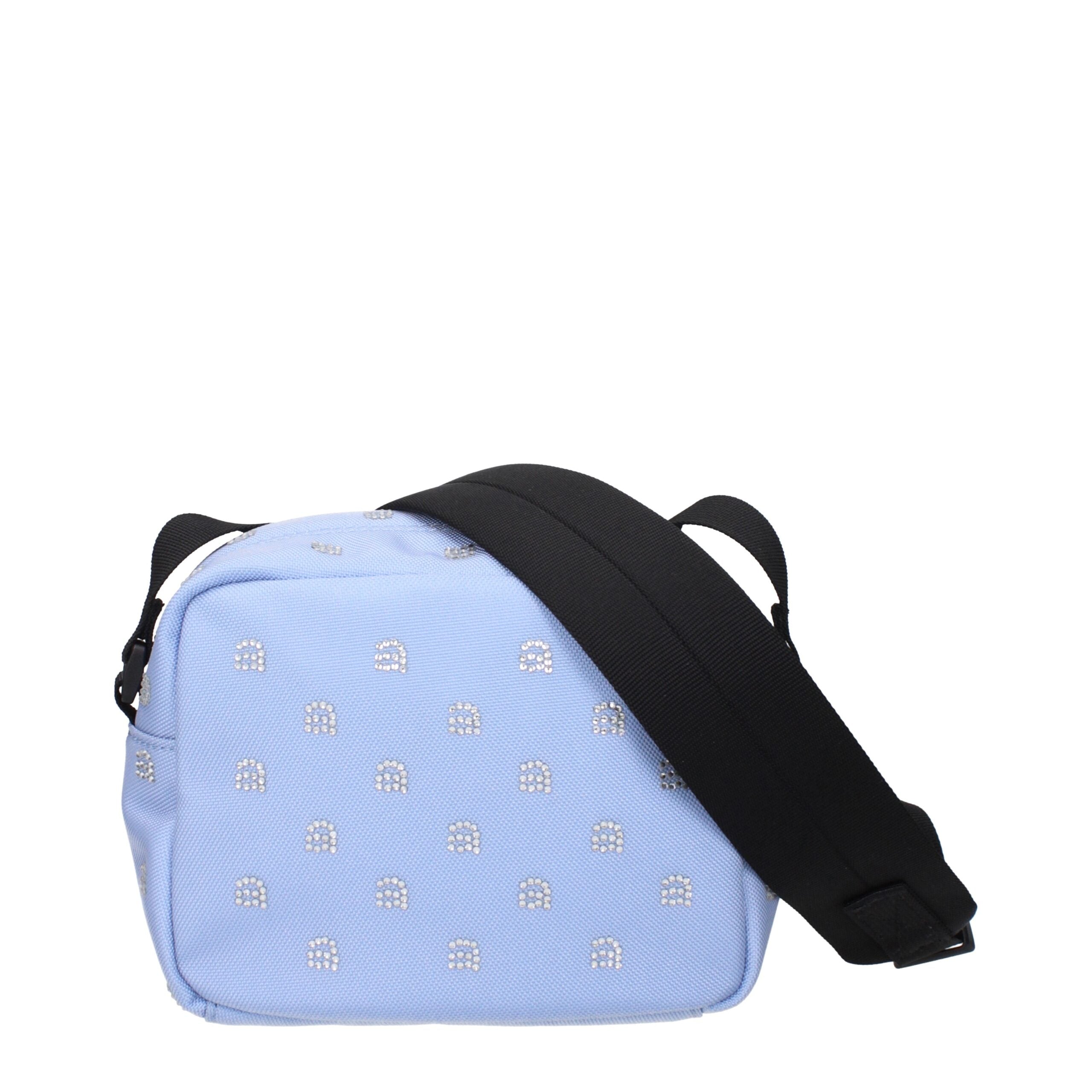 Světle modré látkové crossbody kabelky