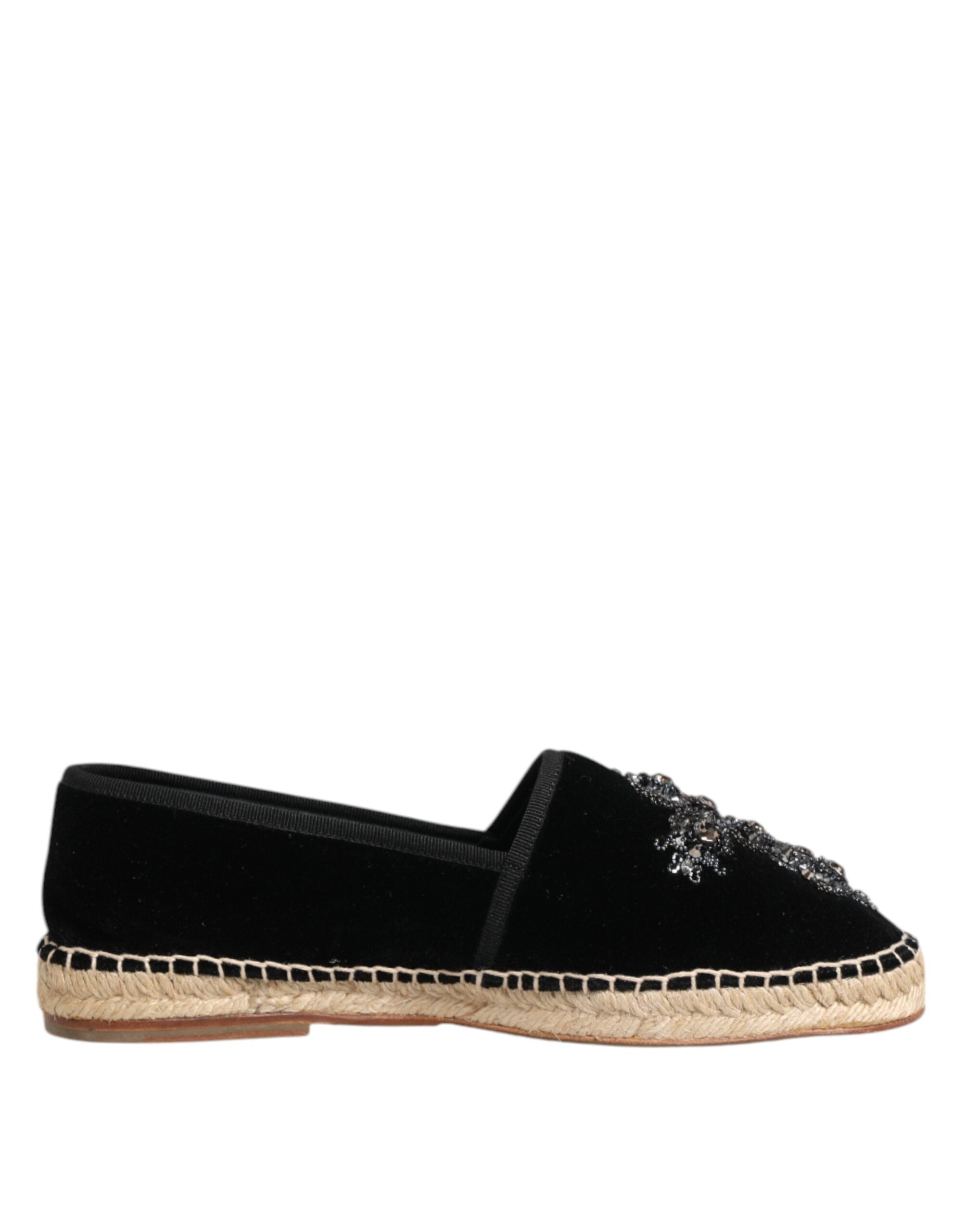 Černé espadrilky s krystaly Cross