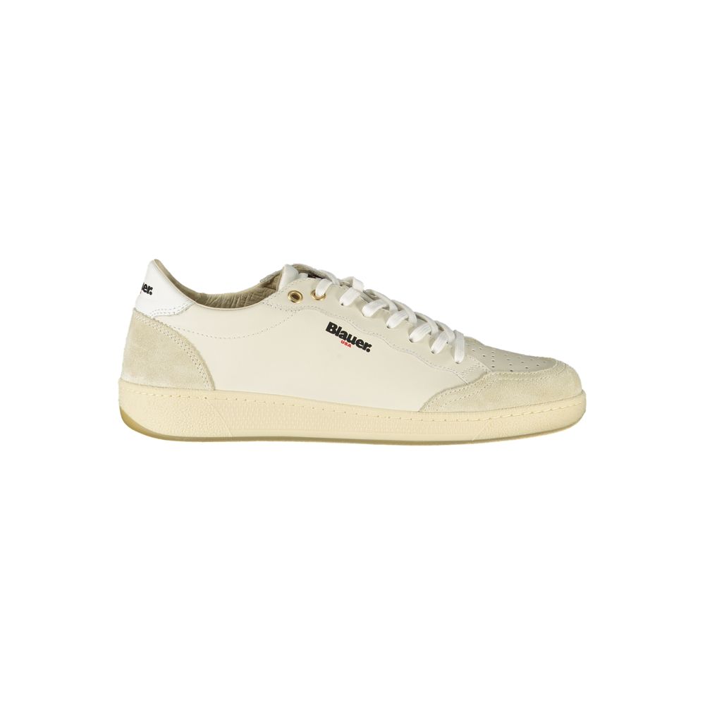 Bianco Poliuretano Uomo Sneaker