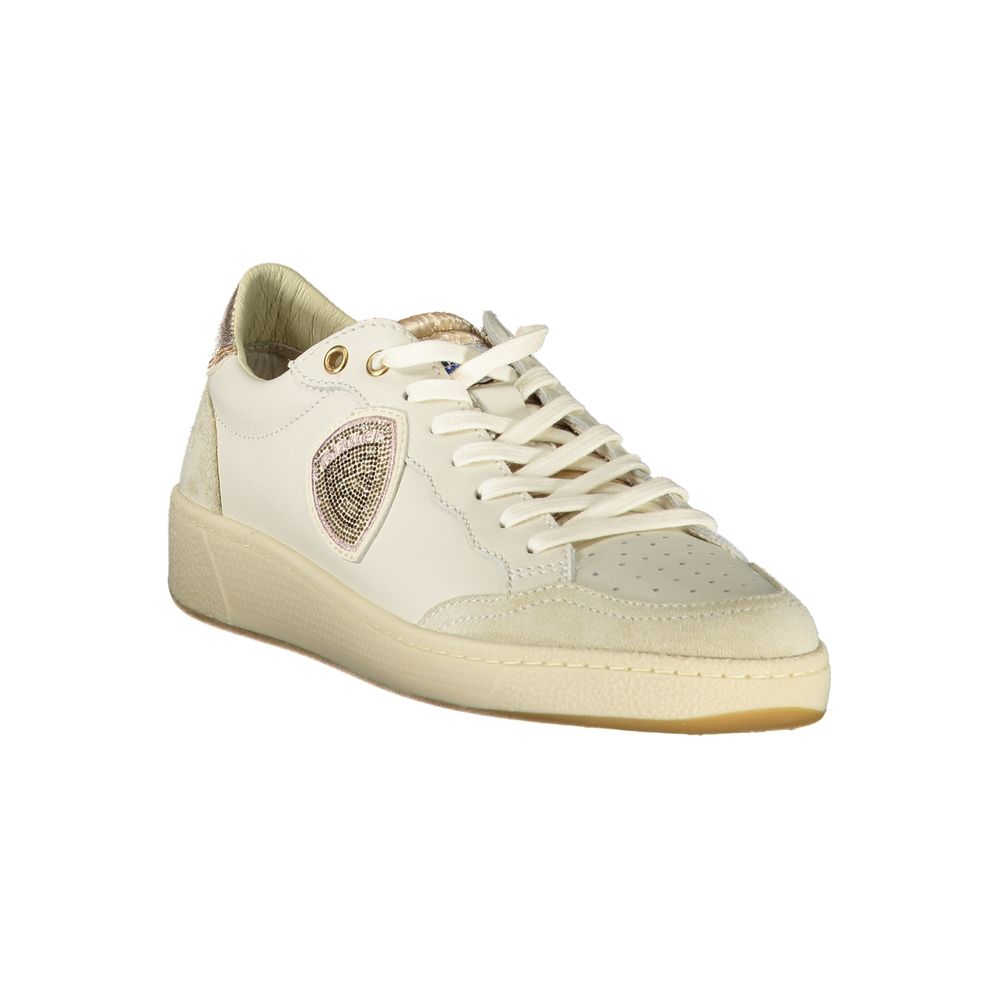 White Leather Women Sneaker