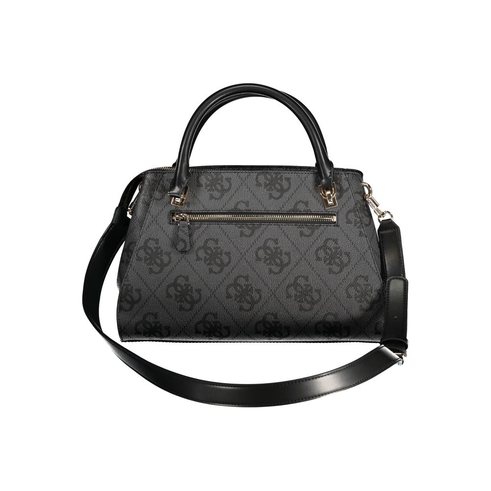 Black Polyethylene Women Handbag