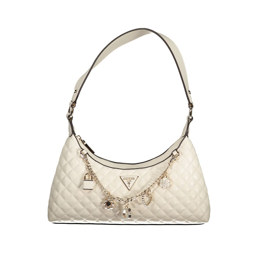 White Polyethylene Women Handbag