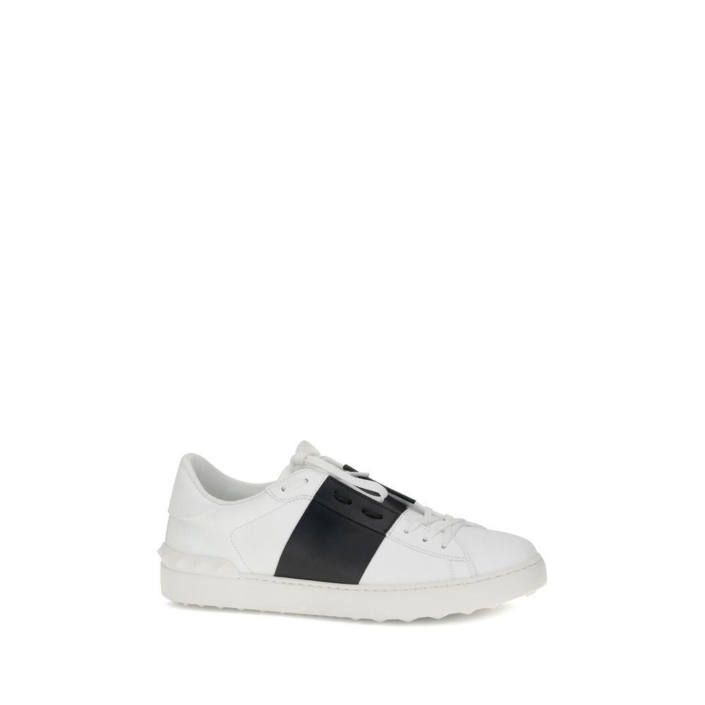 White Calf Leather Bos Taurus Low Top Sneakers