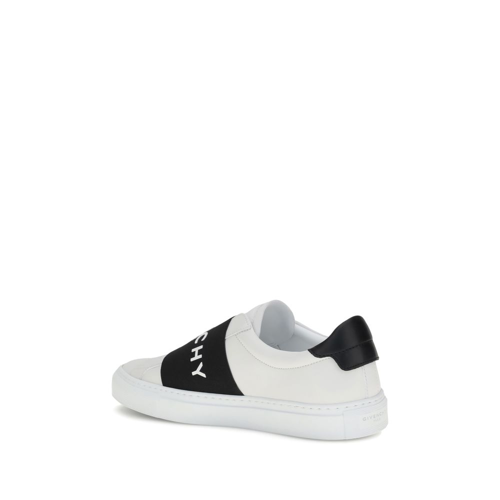 White Calf Leather Bos Taurus Low Top Sneakers