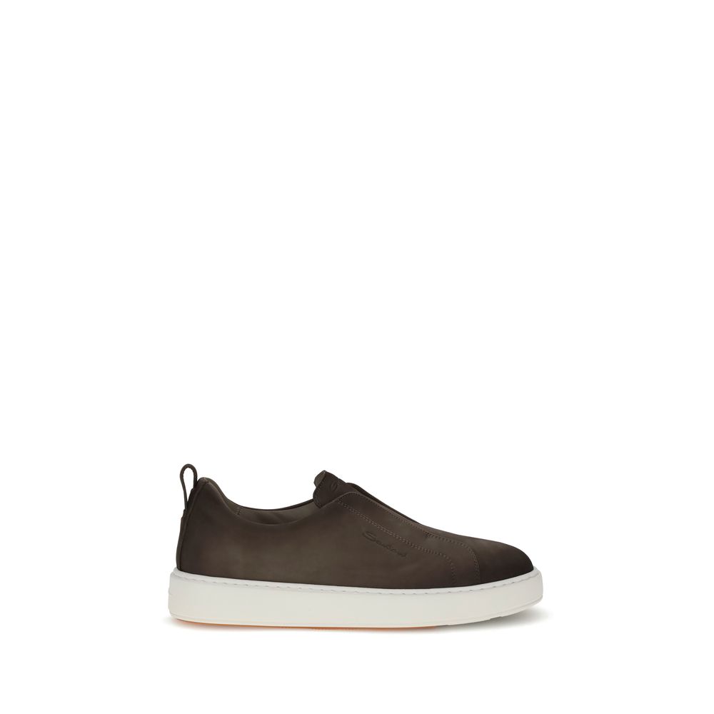 Brown Rubber Low Top Sneakers