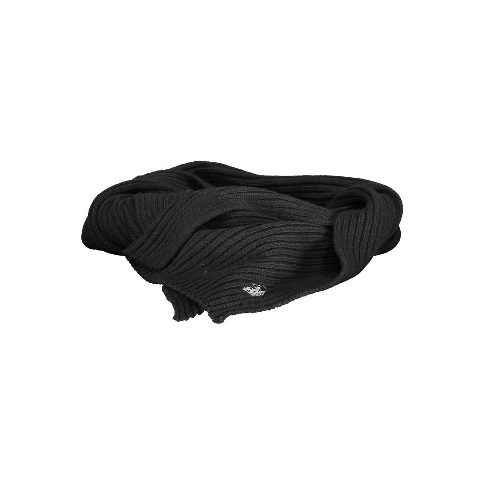 Černý vlněný šátek