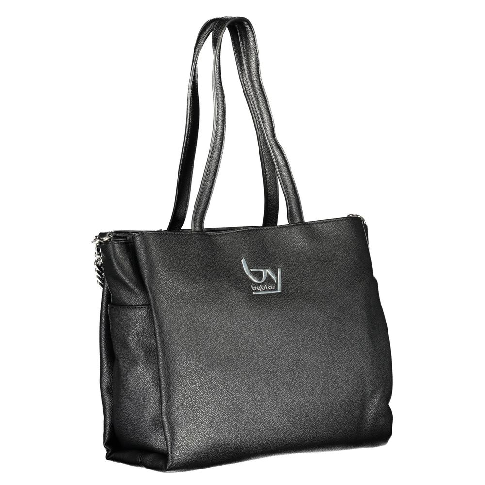 Black Polyurethane Women's Handbag