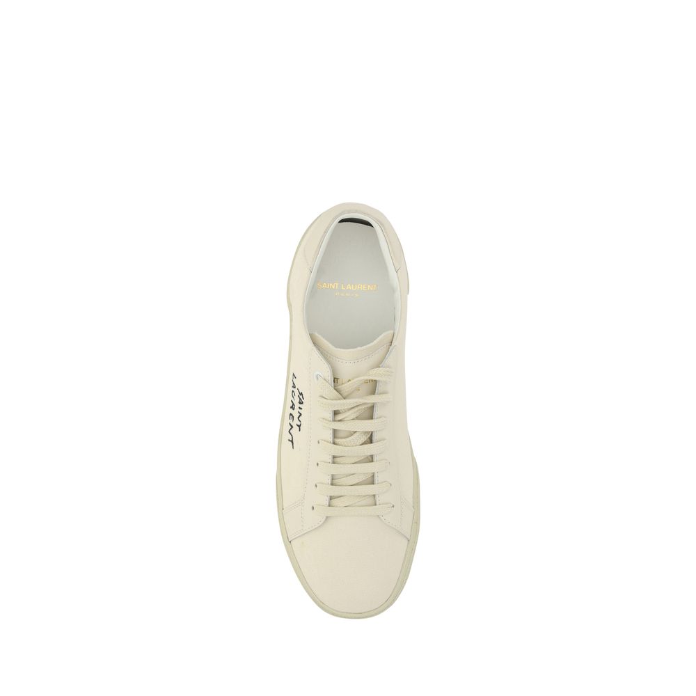 White Rubber Low Top Sneakers