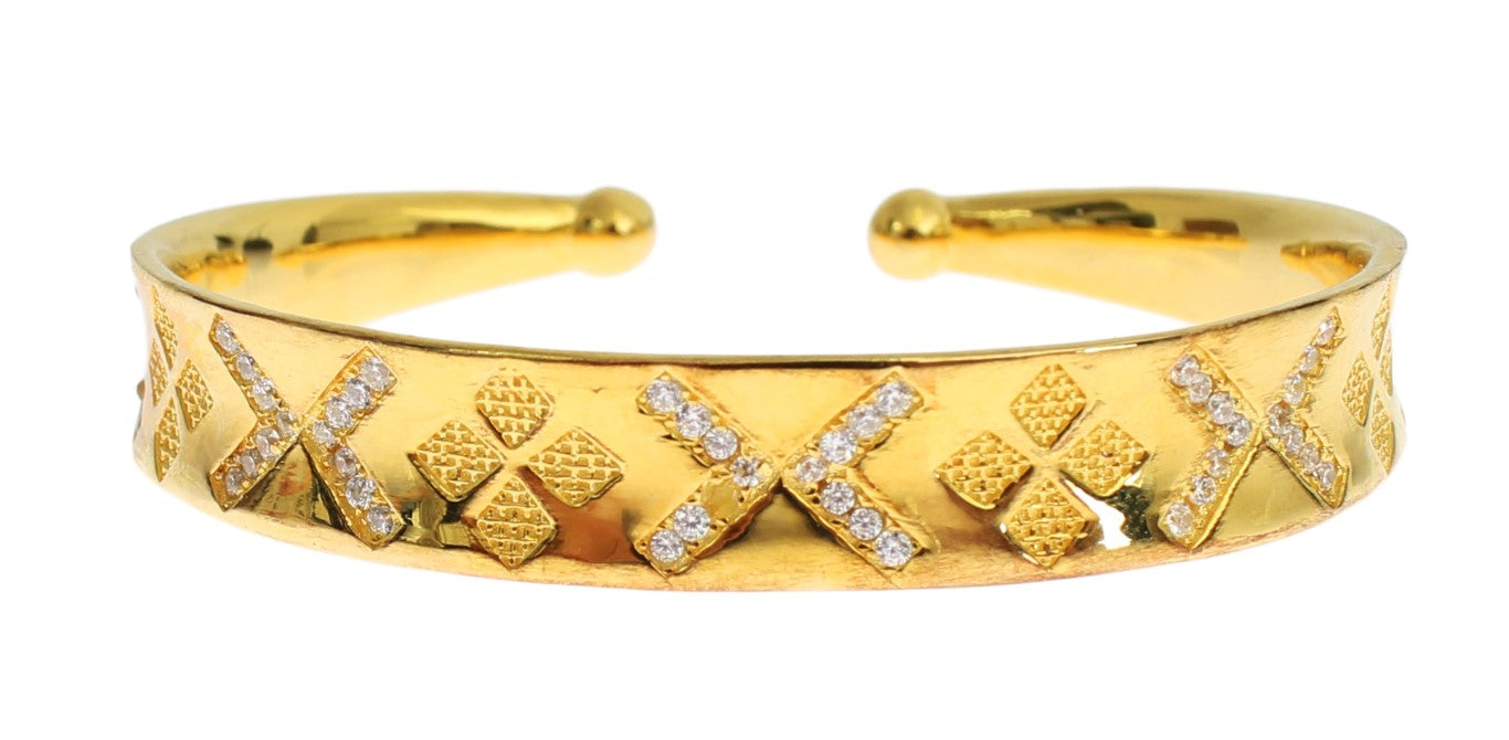 Stříbrný náramek CZ Gold Sterling 925