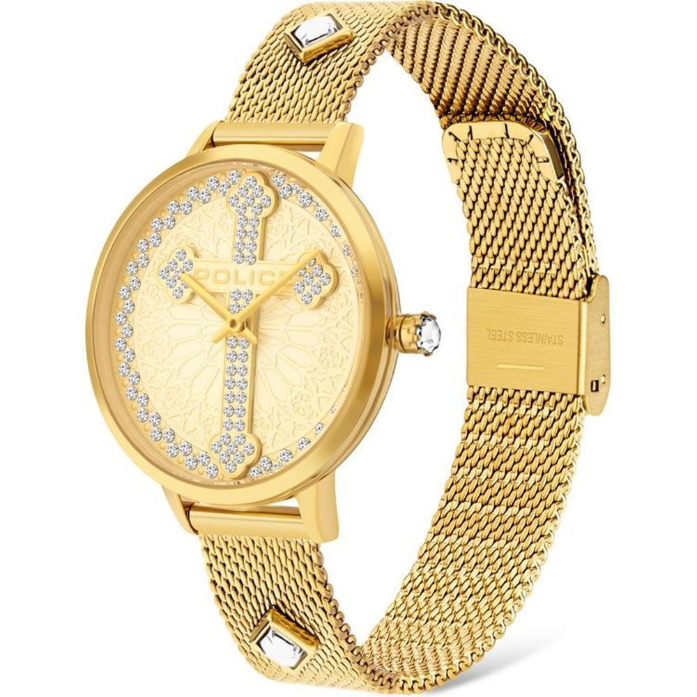 Gold Stainless Steel Dress Watch