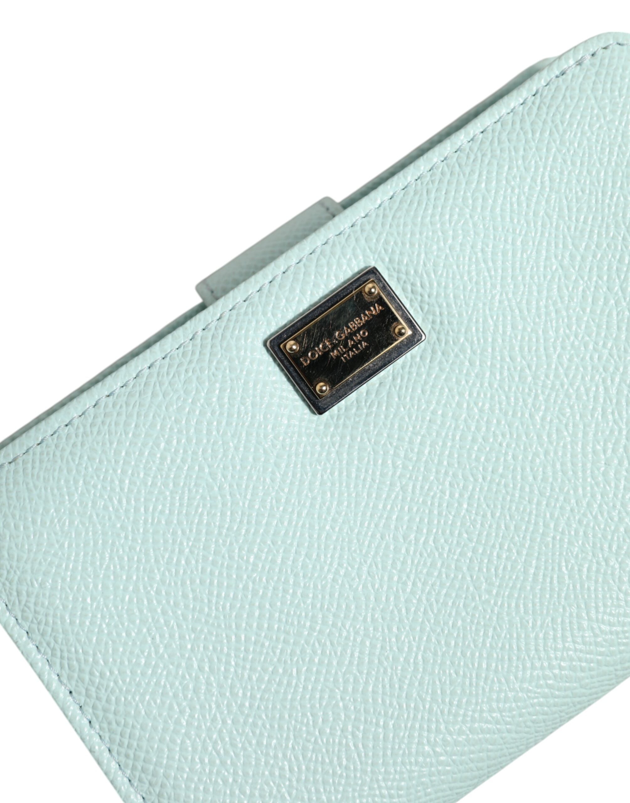 Mátově zelená kožená peněženka Bifold Continental Clutch